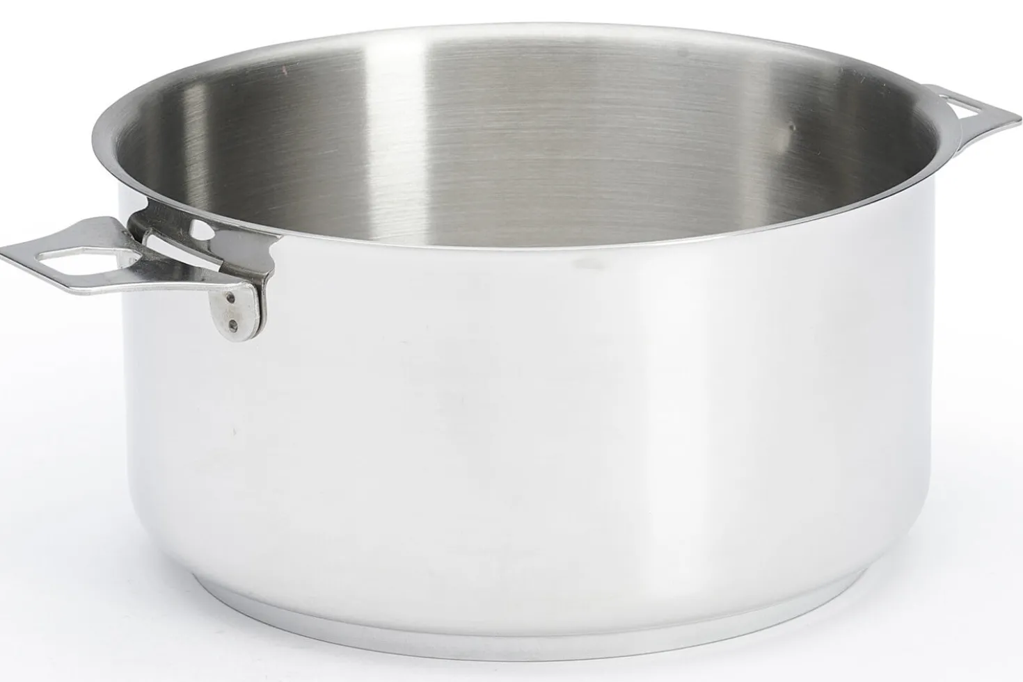 Set de 4 casseroles De Buyer Milady Twisty en acier inoxydable + 1 poignée + 2 anses