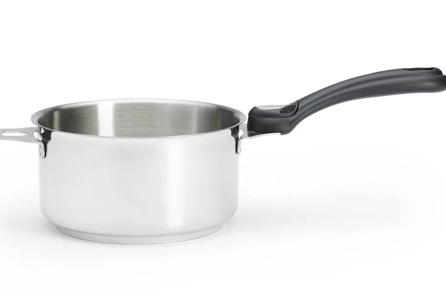Set de 4 casseroles De Buyer Milady Twisty en acier inoxydable + 1 poignée + 2 anses