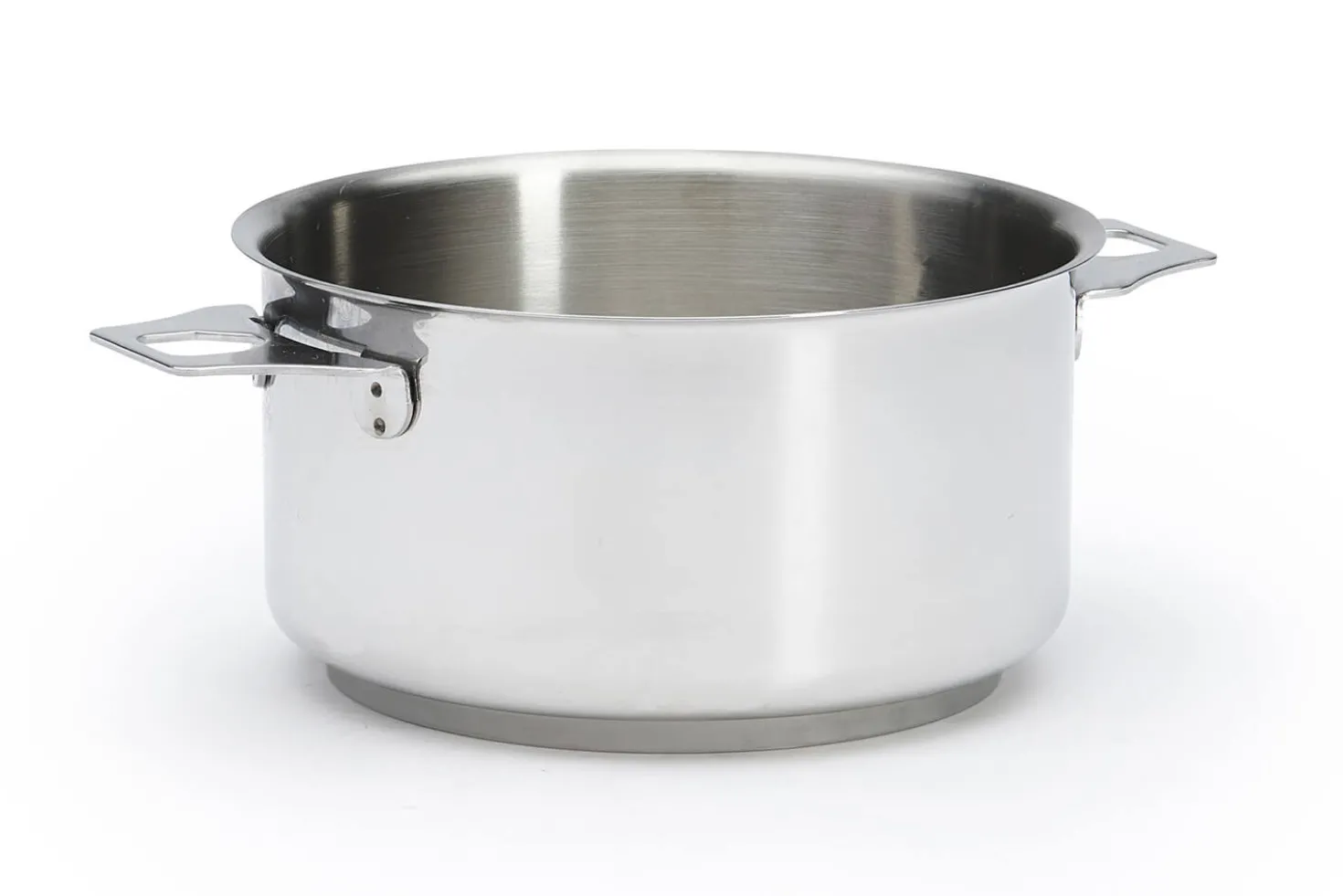 Set de 4 casseroles De Buyer Milady Twisty en acier inoxydable + 1 poignée + 2 anses