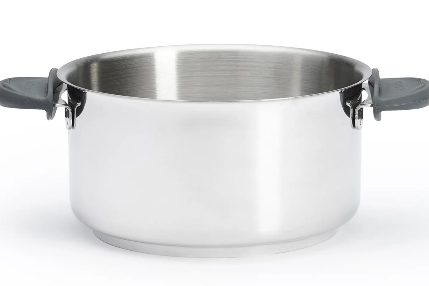 Set de 4 casseroles De Buyer Milady Twisty en acier inoxydable + 1 poignée + 2 anses