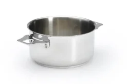 Set de 4 casseroles De Buyer Milady Twisty en acier inoxydable + 1 poignée + 2 anses