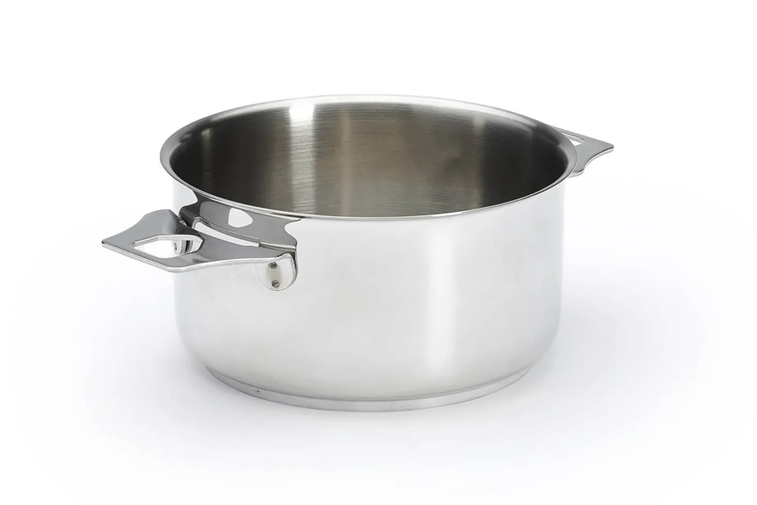 Set de 4 casseroles De Buyer Milady Twisty en acier inoxydable + 1 poignée + 2 anses