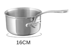 Set de 3 casseroles Mauviel M'Urban4 en fonte d'inox avec poignée fixe compatible induction