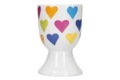 Set de 4 coquetiers KitchenCraft en porcelaine motifs arc-en-ciel