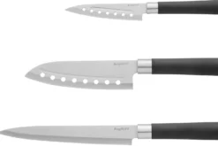 Set de 3 couteaux Berghoff DiNA Codon en acier inox et polypropylène noir