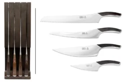 Set de 4 couteaux Gude Synchros + porte couteaux
