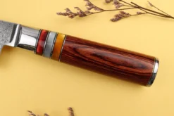 Set de 2 couteaux Kutoyama Damas pakka rainbow chef + universel