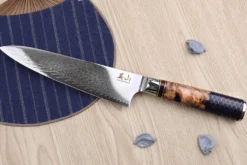 Set de 2 couteaux Kutoyama Damas nid d'abeille chef + office