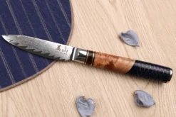 Set de 2 couteaux Kutoyama Damas nid d'abeille chef + office