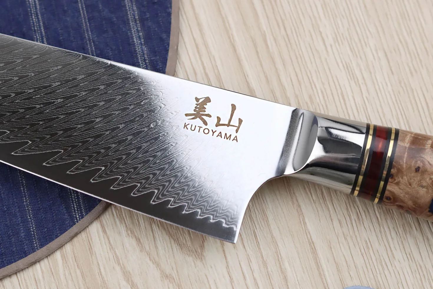 Set de 2 couteaux Kutoyama Damas nid d'abeille chef + office