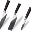 Set de 3 couteaux Kutoyama Pakka office + nakiri + chef