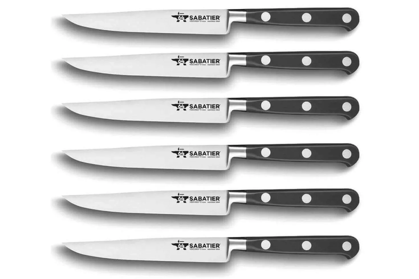 Set de 6 couteaux à steak Fischer Sabatier 64 lame 12.5cm