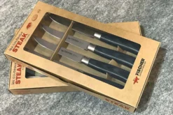 Set de 4 couteaux à steak pro Fischer ZEN extrême dureté