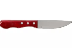 Set de 12 couteaux à steak Tramontina Jumbo lame 13cm manche rouge