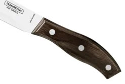 Set de 12 couteaux à steak Tramontina Jumbo lame 13cm manche bois marron