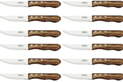 Set de 12 couteaux à steak Tramontina Jumbo lame 13cm manche marron