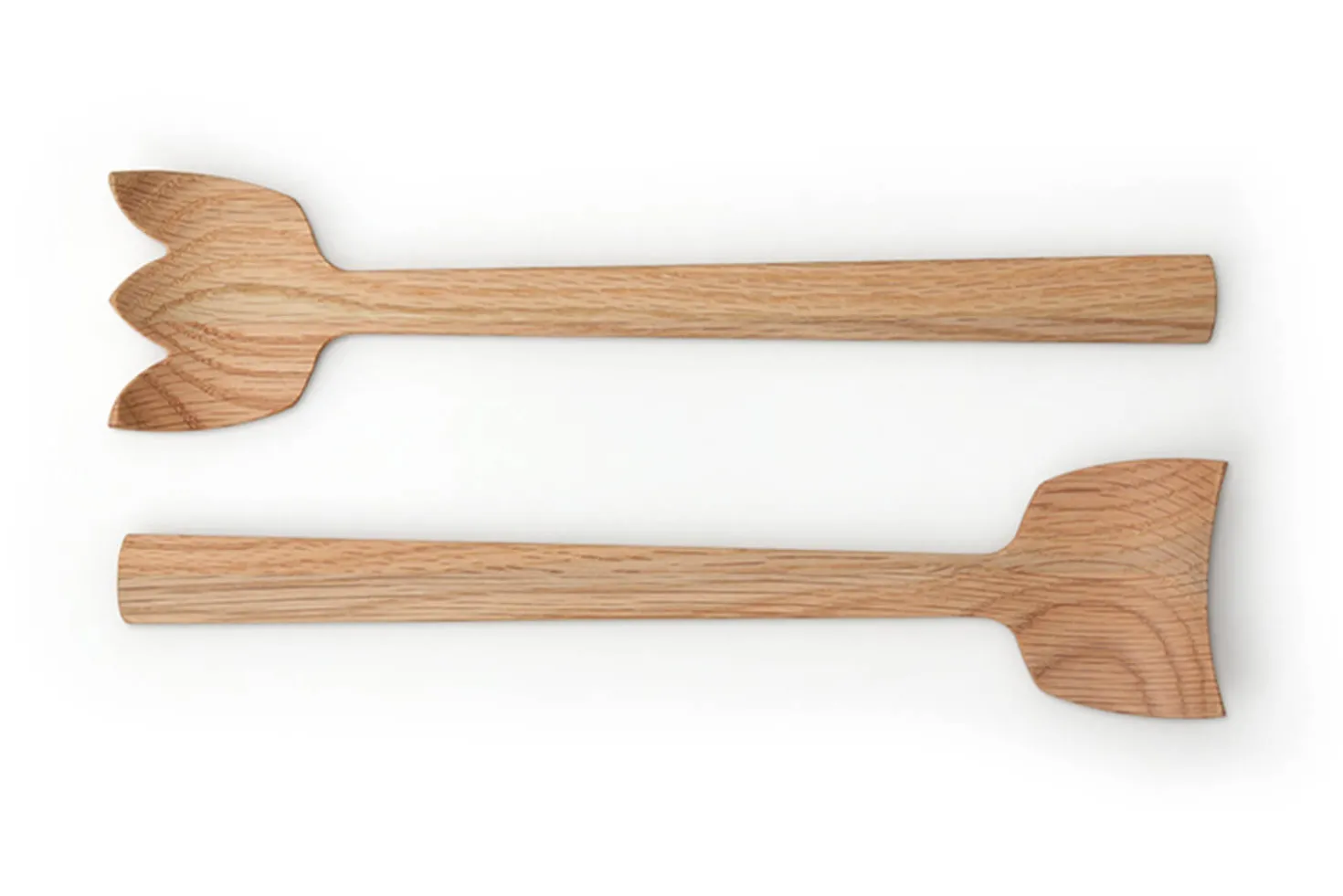 Set de 2 couverts à salade Continenta en bois de chêne 30,5cm