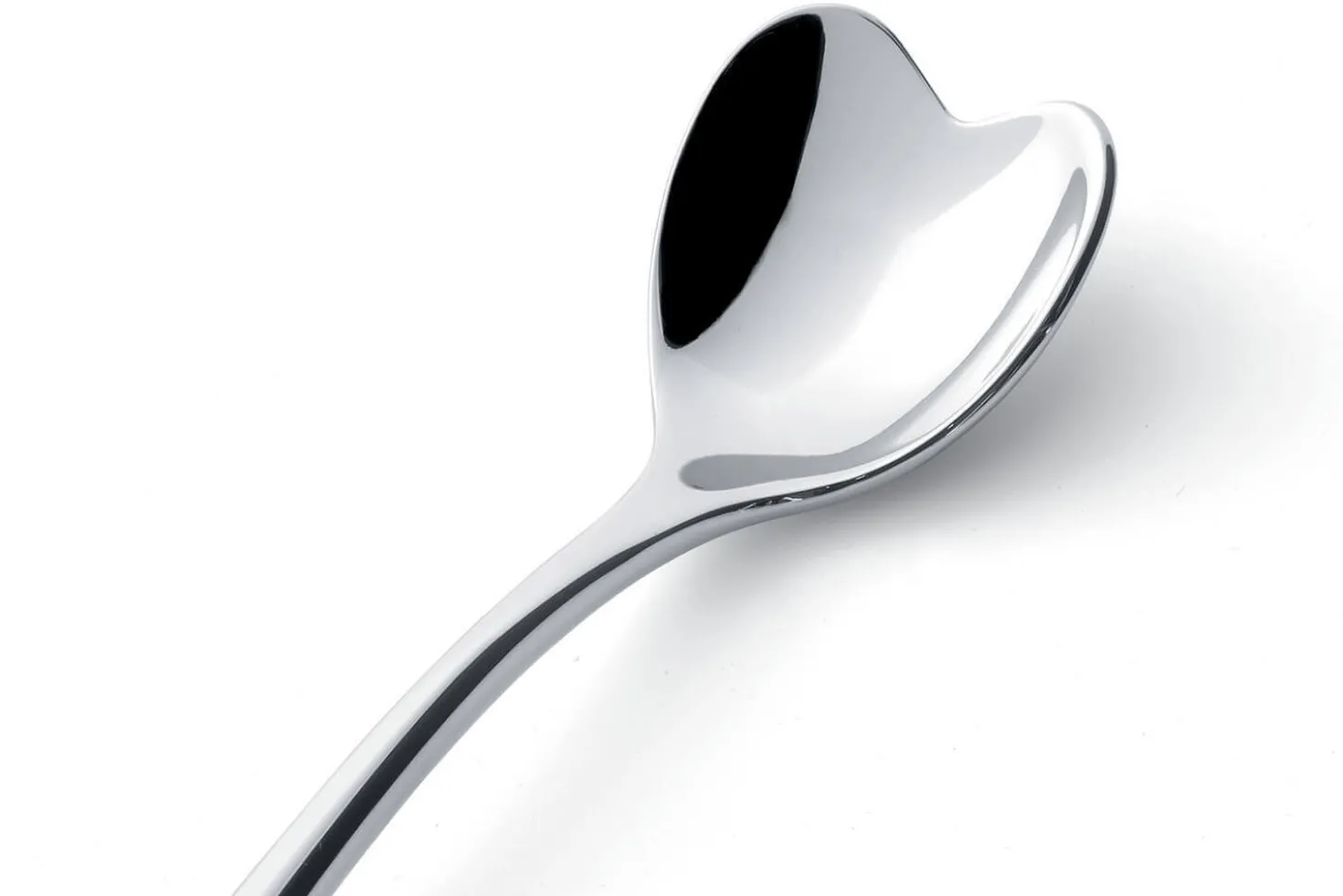 Set de 4 cuillères à café cœur Alessi 10cm acier inox 18/10 design par Miriam Mirri