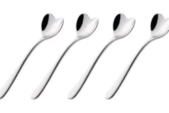 Set de 4 cuillères à café cœur Alessi 10cm acier inox 18/10 design par Miriam Mirri