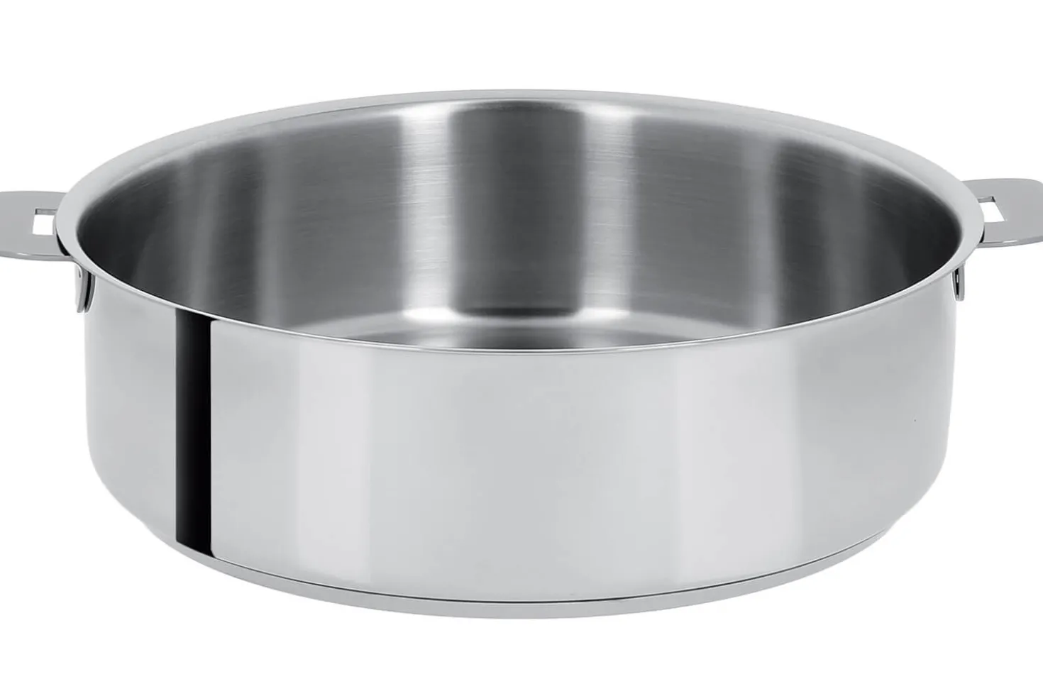 Set de cuisson Cristel Mutine amovible sauteuse 28cm + couvercle Platine + 2 anses framboise