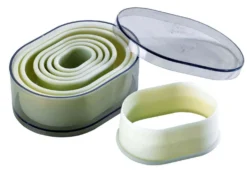 Set de 7 découpoirs polyglass professionnels forme ovale unie