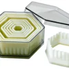 Set de 9 découpoirs professionnels hexagonaux cannelés polyglass