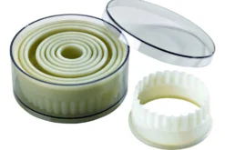 Set de 9 découpoirs professionnels polyglass ronds cannelés