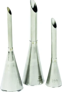 Set de 3 douilles inox pour remplir les choux - Ø 4, 6 et 8
