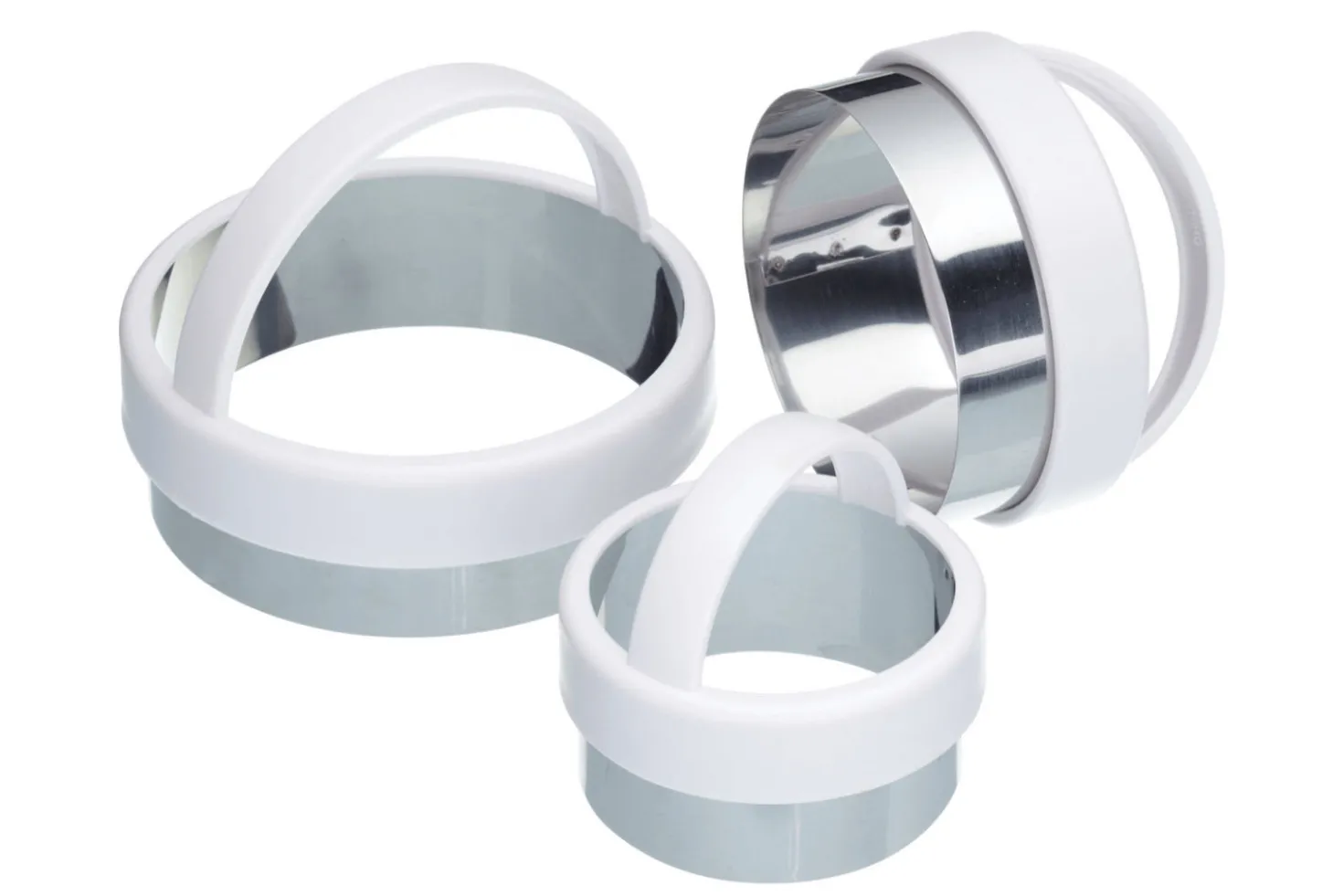 Set de 3 emporte-pièces ronds KitchenCraft en inox avec poignées