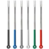Set de 6 fourchettes à fondue Mono ring manches colorés