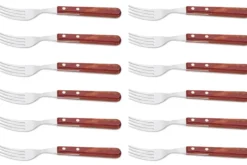 Set de 12 fourchettes Tramontina Gaucho manche rouge