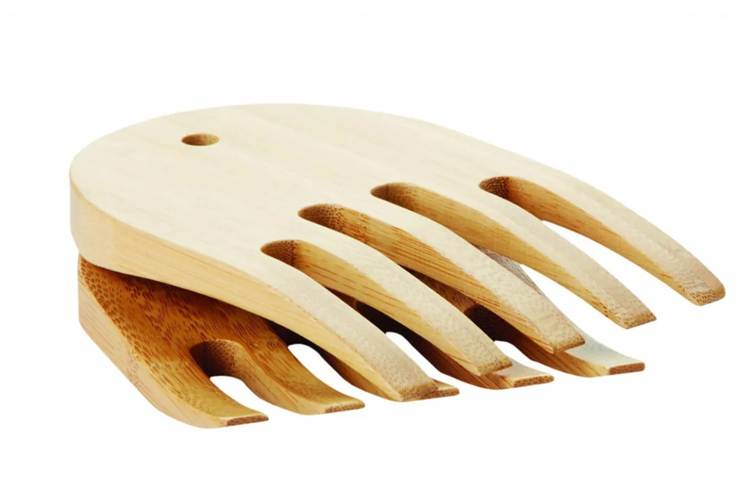 Set de 2 mains à salade Point Virgule en bambou 15cm