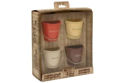 Set de 4 mini seaux à condiments Eddington