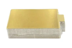 Set de 20 mini supports à pâtisserie Patisdécor rectangles dorés