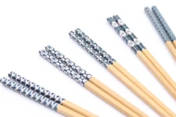 Set de 5 paires de baguettes chinoises en bambou Kutoyama - Modèle 1