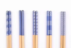 Set de 5 paires de baguettes chinoises en bambou Kutoyama - Modèle 9