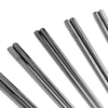 Set de 5 paires de baguettes chinoises en inox noir Kutoyama