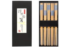 Set de 5 paires de baguettes chinoises en bambou Kutoyama - Modèle 10