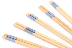 Set de 5 paires de baguettes chinoises en bambou Kutoyama - Modèle 2