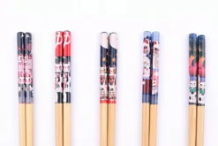 Set de 5 paires de baguettes chinoises en bambou Kutoyama - Modèle 4
