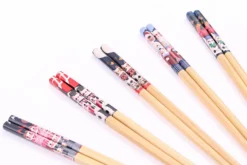 Set de 5 paires de baguettes chinoises en bambou Kutoyama - Modèle 4