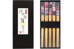 Set de 5 paires de baguettes chinoises en bambou Kutoyama - Modèle 4