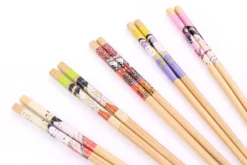 Set de 5 paires de baguettes chinoises en bambou Kutoyama - Modèle 7