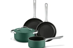 Set de 4 pièces cuisson Beka Mobi revêtement céramique 16, 20, 24 et 28cm - Coloris vert
