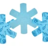 Set de 3 protections KitchenCraft pour poêles antiadhérentes en polyester bleu