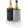 Set de 2 refroidisseurs à vin Pulltex noir et gris réversibles