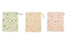 Set de 3 sacs à vrac Pebbly en coton biologique - 20x25cm