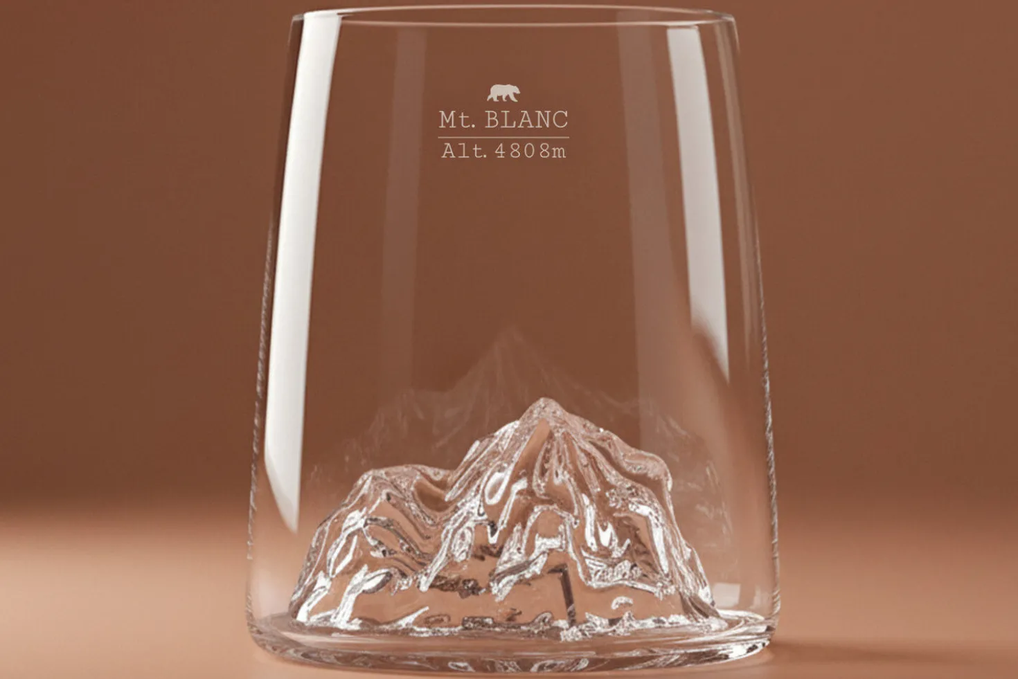 Set de 4 shooters Alaskan Maker Topographic en verre cristallin