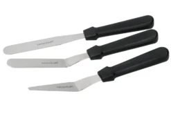 Set de 3 spatules KitchenCraft en acier inoxydable