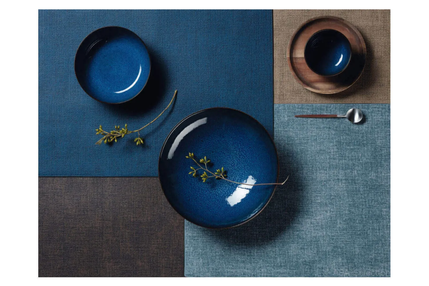 Set de table Asa Selection méli-mélo tabac 46x33cm
